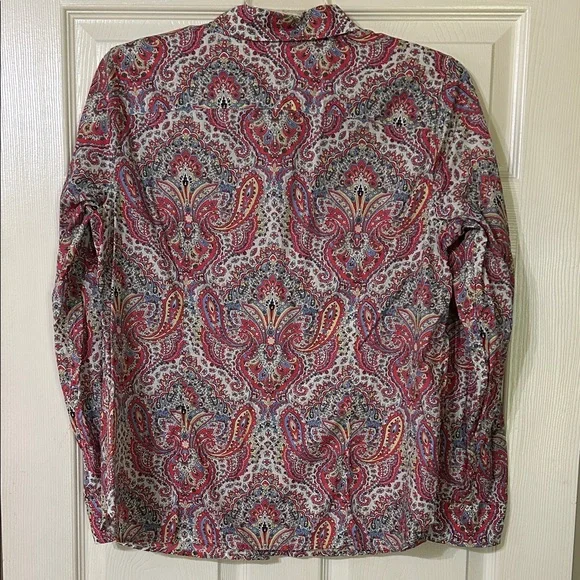 Talbots Paisley Button Down Shirt - Picture 5 of 9